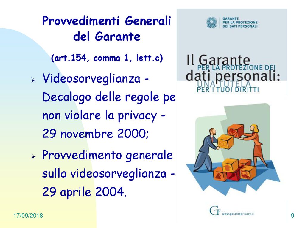 La Protezione Dei Dati Personali E La Videosorveglianza Ppt Scaricare